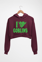 Load image into Gallery viewer, Goblin Crop HOODIE FOR WOMEN-Maroon-Ektarfa.online
