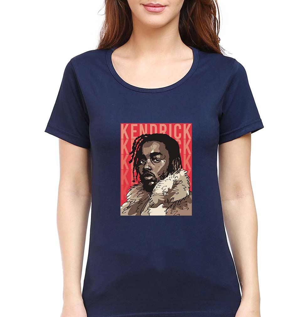Kendrick Lamar T-Shirt for Women-Navy Blue-Ektarfa.online