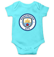 Load image into Gallery viewer, Manchester City Kids Romper For Baby Boy/Girl-0-5 Months(18 Inches)-Sky Blue-Ektarfa.online
