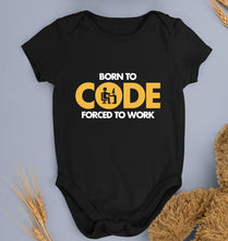 Load image into Gallery viewer, Coder Geek Kids Romper For Baby Boy/Girl-Black-Ektarfa.online
