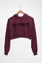 Load image into Gallery viewer, Christ Crop HOODIE FOR WOMEN-Maroon-Ektarfa.online
