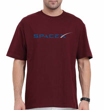 Load image into Gallery viewer, SpaceX Oversized T-Shirt for Men-Maroon-Ektarfa.online
