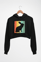 Load image into Gallery viewer, Rabbit Bunny Crop HOODIE FOR WOMEN-Black-Ektarfa.online
