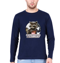 Load image into Gallery viewer, Rocket Raccoon Full Sleeves T-Shirt for Men-Navy Blue-Ektarfa.online
