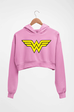 Load image into Gallery viewer, Wonder Woman Superhero Crop HOODIE FOR WOMEN-Light Baby Pink-Ektarfa.online
