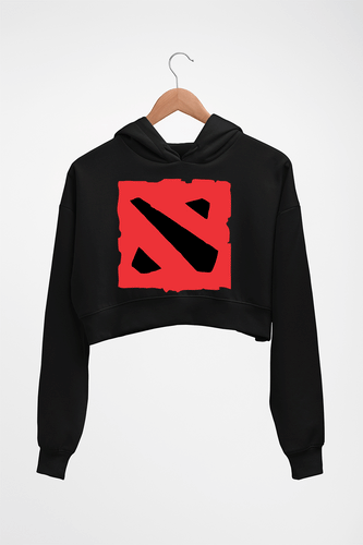 Dota Crop HOODIE FOR WOMEN-Black-Ektarfa.online