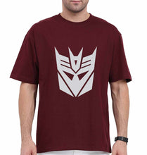 Load image into Gallery viewer, Decepticon Transformers Oversized T-Shirt for Men-Maroon-Ektarfa.online
