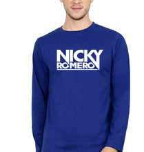 Load image into Gallery viewer, Nicky Romero Full Sleeves T-Shirt for Men-Royal Blue-Ektarfa.online

