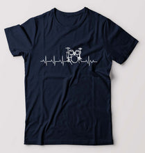 Load image into Gallery viewer, Drummer T-Shirt for Men-Navy Blue-Ektarfa.online
