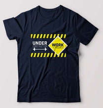 Load image into Gallery viewer, Gym Workout T-Shirt for Men-Navy Blue-Ektarfa.online
