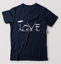 Load image into Gallery viewer, Love Drum T-Shirt for Men-Navy Blue-Ektarfa.online
