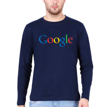 Load image into Gallery viewer, Google Full Sleeves T-Shirt for Men-Navy Blue-Ektarfa.online
