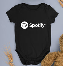 Load image into Gallery viewer, Spotify Kids Romper For Baby Boy/Girl-0-5 Months(18 Inches)-Black-Ektarfa.online
