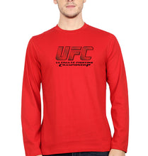 Load image into Gallery viewer, UFC Full Sleeves T-Shirt for Men-Red-Ektarfa.online
