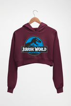 Load image into Gallery viewer, Jurassic World Crop HOODIE FOR WOMEN-Maroon-Ektarfa.online
