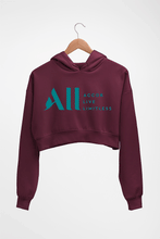 Load image into Gallery viewer, ACCOR LIVE LIMITLESS (ALL) Crop HOODIE FOR WOMEN-Maroon-Ektarfa.online
