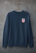 Load image into Gallery viewer, USA Football Unisex Sweatshirt for Men/Women-Navy Blue-Ektarfa.online
