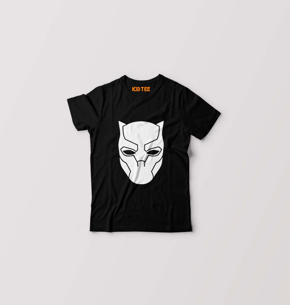 Black Panther Superhero Kids T-Shirt for Boy/Girl-Black-Ektarfa.online