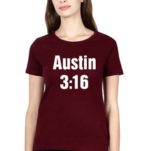 Load image into Gallery viewer, Stone Cold Steve Austin (WWE) T-Shirt for Women-Maroon-Ektarfa.online
