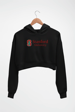 Load image into Gallery viewer, Stanford Crop HOODIE FOR WOMEN-Black-Ektarfa.online
