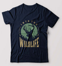 Load image into Gallery viewer, Deer T-Shirt for Men-Navy Blue-Ektarfa.online

