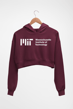 Load image into Gallery viewer, MIT Crop HOODIE FOR WOMEN-Maroon-Ektarfa.online
