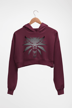 Load image into Gallery viewer, Witcher Crop HOODIE FOR WOMEN-Maroon-Ektarfa.online
