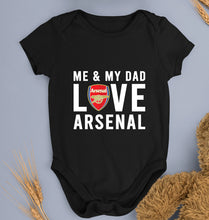 Load image into Gallery viewer, Love Arsenal Kids Romper For Baby Boy/Girl-0-5 Months(18 Inches)-Black-Ektarfa.online
