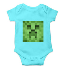 Load image into Gallery viewer, Minecraft Kids Romper For Baby Boy/Girl-0-5 Months(18 Inches)-Sky Blue-Ektarfa.online
