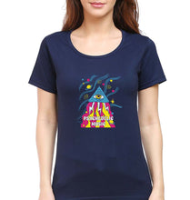 Load image into Gallery viewer, Psychedelic Music T-Shirt for Women-Navy Blue-Ektarfa.online
