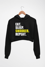 Load image into Gallery viewer, Snooker Crop HOODIE FOR WOMEN-Black-Ektarfa.online
