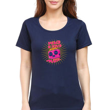 Load image into Gallery viewer, Psychedelic Music Peace Love T-Shirt for Women-Navy Blue-Ektarfa.online
