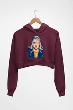 Load image into Gallery viewer, Billie Eilish Crop HOODIE FOR WOMEN-Maroon-Ektarfa.online
