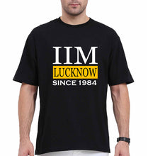 Load image into Gallery viewer, IIM Lucknow Oversized T-Shirt for Men-Black-Ektarfa.online
