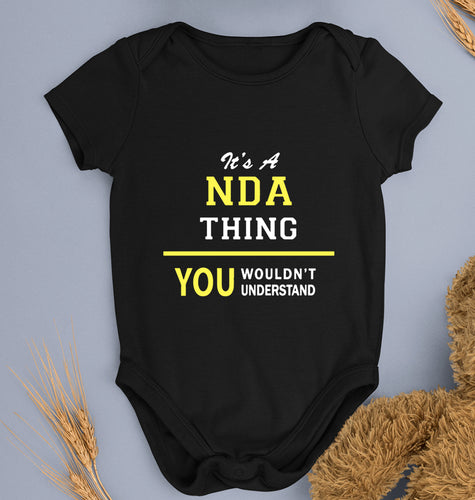 NDA Army Kids Romper For Baby Boy/Girl-Black-Ektarfa.online