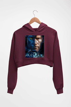 Load image into Gallery viewer, Avatar Crop HOODIE FOR WOMEN-Maroon-Ektarfa.online
