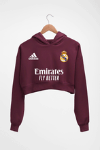 Load image into Gallery viewer, Real Madrid 2021-22 Crop HOODIE FOR WOMEN-Maroon-Ektarfa.online
