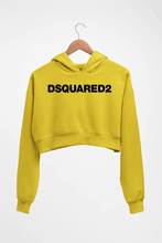 Load image into Gallery viewer, Dsquared2 Crop HOODIE FOR WOMEN-Mustard Yellow-Ektarfa.online
