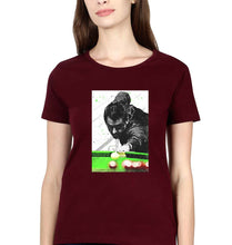 Load image into Gallery viewer, Ronnie O&#39;Sullivan Snooker T-Shirt for Women-Maroon-Ektarfa.online

