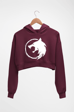 Load image into Gallery viewer, The Witcher Crop HOODIE FOR WOMEN-Maroon-Ektarfa.online

