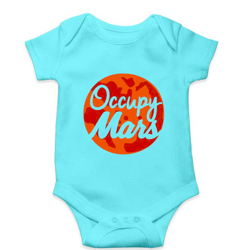 Occupy Mars Elon Musk Kids Romper For Baby Boy/Girl-Sky Blue-Ektarfa.online