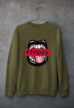 Load image into Gallery viewer, Trippy Unisex Sweatshirt for Men/Women-Olive Green-Ektarfa.online
