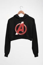 Load image into Gallery viewer, Avengers Crop HOODIE FOR WOMEN-Black-Ektarfa.online
