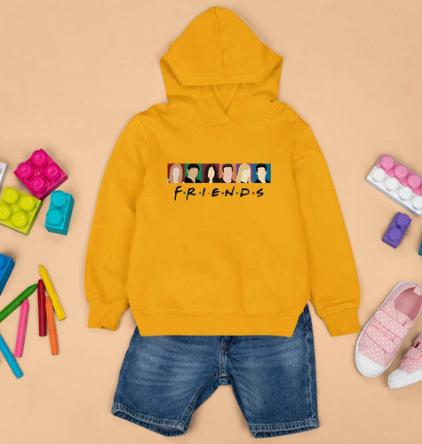 Friends Kids Hoodie for Boy/Girl-Mustard Yellow-Ektarfa.online
