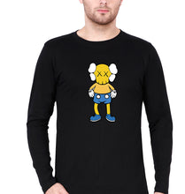 Load image into Gallery viewer, Kaws Full Sleeves T-Shirt for Men-Black-Ektarfa.online
