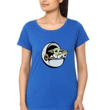 Load image into Gallery viewer, Yoda Star Wars T-Shirt for Women-Royal Blue-Ektarfa.online
