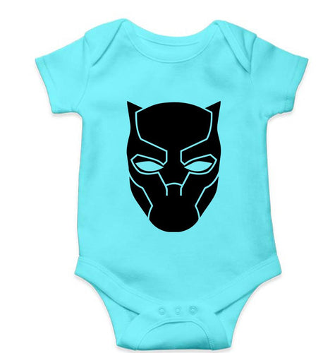Black Panther Superhero Kids Romper For Baby Boy/Girl-Sky Blue-Ektarfa.online