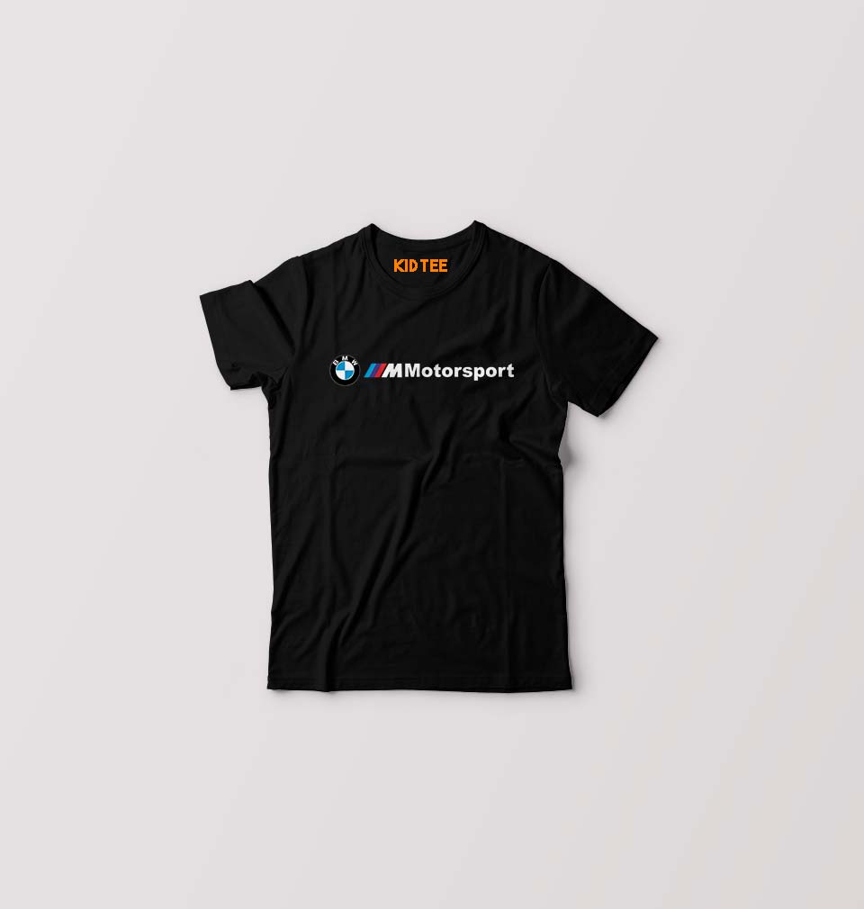 BMW Motorsport Kids T-Shirt for Boy/Girl-Black-Ektarfa.online