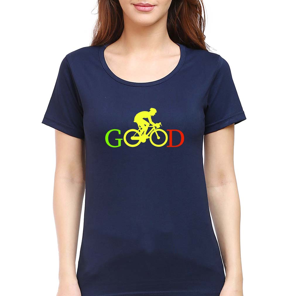Cycling Good T-Shirt for Women-Navy Blue-Ektarfa.online