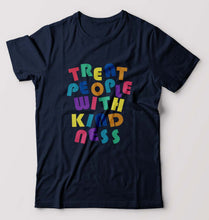 Load image into Gallery viewer, treat people.with kindness harry styles T-Shirt for Men-Navy Blue-Ektarfa.online
